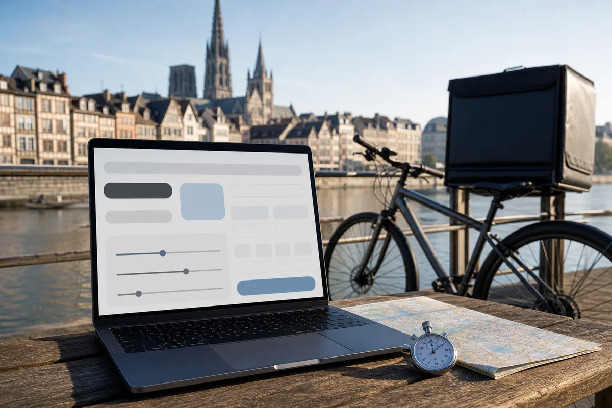 Simulateur de calcul du coût d’un certificat d’immatriculation affiché sur un écran